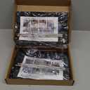 2 Pack Dog Gate, Mesh Baby Gate, 43.3'' X 28.3'' Pet Gate for The House, No Drilling Puppy Gate for Stairs & Doorways Install Anywhere,12 Hooks by Lofekea