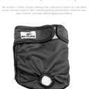 Pet Parents Washable Dog Diapers (3pack) + Extendrs of Durable Doggie Diapers, Premium Dog Diapers Female & Male (X-Small, Black)