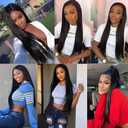 20 20 20 Inch Straight Bundles Human Hair 3 Bundles Brazilian Remy Hair 50 Grams/Bundle 10A Grade Unprocessed Virgin Hairs #1B Natural Black Color Straight Bundle Weaves Hair Extensions