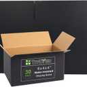 6x4x4 Inch Small Shipping Boxes 30 Pack, Black Corrugated Cardboard Box, Mailing Packaging Boxes for Small Business