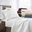 Queen Sheet Set - 100% Cotton Soft Long-Staple Combed Pure Natural Bed Sheet Set - Hypoallergenic Easy Fit - 4 Piece Set - Bedding Sheets & Pillowcases Sage