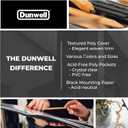 Dunwell 11x14 Art Portfolio Binder with Mounting Paper (Black), Large Portfolio Folder for Artwork Storage, 24 Sleeves Displays 48 Pages, 11 x 14 Presentation Book, Acid-Free Poly