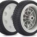 734-04018 Front Drive Wheels Fit for Troy Bilt TB240 Mower- 8" Lawn Mower Wheels Tires for Troy Bilt Tuff Cut 210 230 Craftsman MTD Self Propelled Mower 12AV569Q597, Set of 2