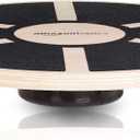 Amazon Basics Wood Wobble Balance Trainer Board, 15.75 X 15.75 X 3.15 Inches