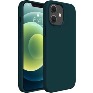 Miracase Compatible with iPhone 12 Case and iPhone 12 Pro Case, Liquid Silicone Gel Rubber Full Body Protection Shockproof Drop Protection Phone Case for iPhone 12/12 Pro 6.1 inch(Teal)