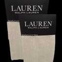 Set of 2 84" Ralph Lauren Curtain Panels Marley Natural Linen dot Stripe NEW