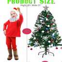 Green Christma Tree 4 ft,Artificial Christmas Tree, Kids Christmas Tree,Christmas Tree with Lights,Package Includes (Tree,Light,Balls, Stars, and Ornaments) Gift for Kids Christmas