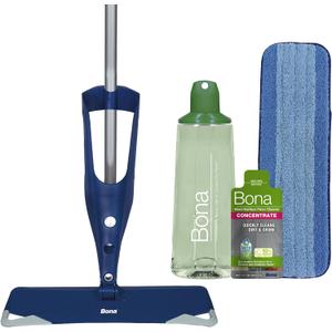Bona Multi-Surface Floor Premium Spray Mop - Includes Multi-Surface Floor Cleaner Concentrate and Machine Washable Microfiber Cleaning Pad - For Stone, Tile, Laminate and Vinyl LVT/LVP Floors