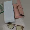 miyya Blue Light Blocking Glasses Women, Fashion Round Transparent Anti Blue Light Glasses with Anti Eyestrain & UV Glare
