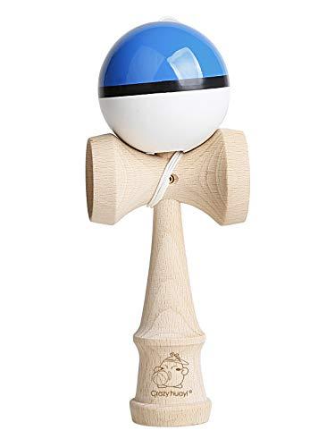Kendama Kraze Beech Wooden Toy -Extra String (Black & White Cracked)