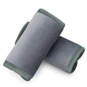COOLBEBE Car Seat Straps Shoulder Pads for Baby Kids, Super Soft Seat Belt Covers for All Car Seats/Pushchair/Stroller/High Chair (Small (Pack of 1), Grey)