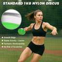 1 kg Sports Training Discus 2 Pcs for Girls Boys School Track and Field, 1kg Nylon Discus with Steel Rim and Center, Men Women Discuses Outdoor Practice Throwing
