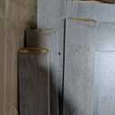 DWVO TV Stand for up to 65 Inch TV, Entertainment Center with Storage, TV Cabinet with Power Outlet & LED Light Strip, Media Console Television Stands for Living Room, Washed Grey (59")