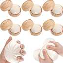 Civaner 6 Pack Dumpling Stress Fidget Relief Toy, Sensory Steamed Stuffed Stretch Bun Stress Relief Toy, Balls Food with Mini Steamer Kit for Kids Adult Gifts