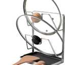 304 Stainless Steel Pot Lid Holder While Cooking, Kitchen Pot Lid Storage Rack for stove top, Multifunctional Kitchen Pot Lid Organizer for CountertopSilver