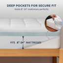 Dual Layer 4 Inch Memory Foam Twin XL Mattress Topper for College Dorm, 2 Inch Cooling Gel Memory Foam and 2 Inch Down Alternative Pillow Top Mattress Pad Cover 8-24 Inch Deep Pocket