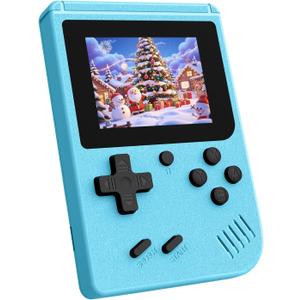 Retro Handheld Game, Portable Video Game Console Built-in 400 Classic Game, with 3.0 inch LCD Screen,1020mAh Rechargeable Battery Mini Retro Gaming Console (Blue)