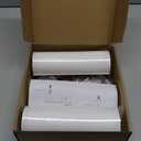 Small Lampshades Set of 2, White Linen Drum Lampshades, 8.66" Top x 8.66" Bottom x 7.87" High Lamp Shade, Lamp Shades Replacement for Table and Floor Lamps, Pendant Light, Handcrafted, Easy Assembly