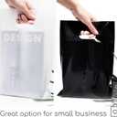 Choice Marts 200 Black & White Bags for Small Business 100 Black and 100 White 1.5Mil Thick 9"x12" Perfect for Merchandise Retail And Boutique Thick Glossy With Handles