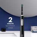 Oral-B Pro 1000 CrossAction Electric Toothbrush, Black and White, 2 Count
