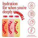 Unwell Hydration Electrolyte Drink For Rapid Hydration + Focus  Mango Citrus, 12 Pack (EXP 02/18/26)