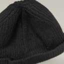 Croogo Fisherman Beanies for Men Women Brimless Docker Hat Winter Watch Cap Sailor Leon Hat Rolled Cuff Harbour Hats (One Size, Ct47-black)