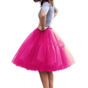 BABYONLINE D.R.E.S.S. Women Tutu Skirt Knee Tulle Skirt Petticoat Skirts Crinoline Rockabilly Tutu Skirts Slip No Size