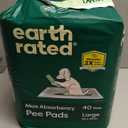 Earth Rated Max Absorbency Puppy Pee Pads for Dogs Absorbs 2X Faster & 2X More, LeakProof, Odor Control Potty Training, Unscented, Large, 22” x 23”, 40 Count