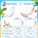 Dog Diaper Liners 100ct, Upgraded Ultra-Thin & Super Absorbent Dog Diapers Booster Pads for Male and Female Dogs, Disposable Doggy Diapers Inserts for Dog Belly Bands Wraps Period Panties (Regular)