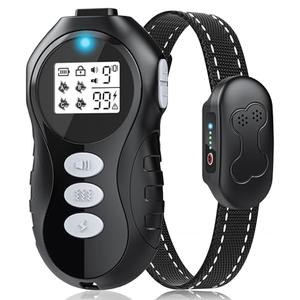 Dog Training Collar with Remote for Dogs, Waterproof IPX7 E Collar, Beep Vibration Modes, Safe Humane Training, 2000FT Range, Rechargeable Battery, for Small Medium Large Dogs 10–120 lbs (Black)