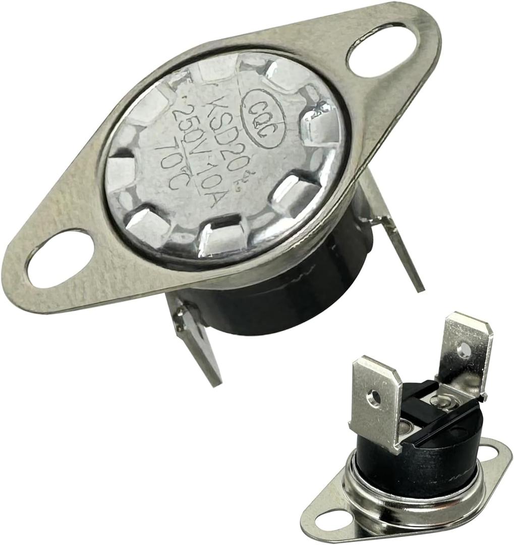 KSD201 70 Universal Microwave Thermostat Fuse for GE Microwave Normally Closed Temperature Control Switch Thermal Fuses