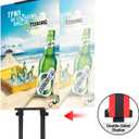Poster Board Stand for Display, Double-Sided Foam Board Stand Double Visibility with Heavy Duty Stable Base, Foam Board Stand Adjustable Height up to 80" for Mall, School, Restaurant, Exhibition (Black, 1-Pack)