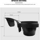 Car Window Multifunctional Storage Organizer, Vehicle Door Side Hanging Storage Rack with Cup Holder, Auto Window Mount Organizer for Cell Phone Earphone Key Water Cup