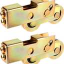 Sliding Patio Door Roller Replacement, Sliding Screen Door Tandem Roller Assembly, 1-1/4 Inch Steel Ball Wheel Bearing, 2 Pack