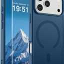 SUPFINE Magnetic for iPhone 17 Pro Max Case (Compatible with MagSafe)(Military Grade Drop Protection) Translucent Matte Shockproof with Anti-Fingerprint Phone Cover 2025,Deep Blue