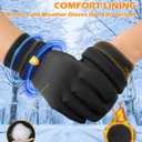 Waterproof Winter Gloves for Women and Men: Thermal Gloves with Touchscreen Fingers for Running in Cold Weather