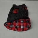 CuteBone Winter Dog Jacket - Reversible, Windproof & Waterproof - Thick, Soft Coat with Leash Hole - Sizes S, M, L - Perfect for Cold Weather (1-Red Plaid)