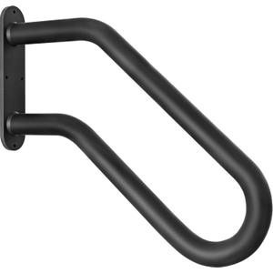 Hand Rails for Outdoor Steps, Exterior 1-3 Steps Handrails, Wrought Iron Heavy-Duty Stair Railing, U-Shaped Rail for Garage, Porch, Deck, and Garden (Upgrade)