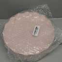 LIYH 50 Pcs Pink Plastic Plates Reusable - Durable and Dishwasher Safe Baby Shower Plates Wavy Daisy Plastic Flower Plate for Party Wedding Birthday Picnics BPA Free (25Guests)