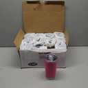 20 oz Tumbler with lid Double Wall Vacuum Insulated Tumblers Stainless Steel Coffee Mug Travel Coffee Tumbler Powder Coated Tumbler Cup Keep Hot&Cold - (Hot Pink 12 Pack)