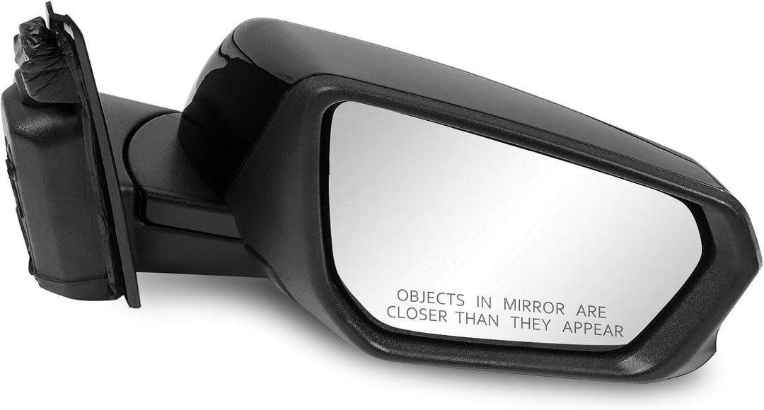 Passenger Side Mirror Assembly 2018-2024 Compatible with Chevy Equinox GMC Terrain Heated Power Adjustable Glass Replace 84225382, 84404689, 84604243, 23406419 Black (5Pin Right)