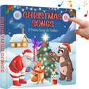 LEARNING BUGS Christmas Songs  Sing Along with 15 Festive Holiday Tunes, Musical Book for Toddlers, 28-Button Music Book, Musical Toys for Toddlers 1-3