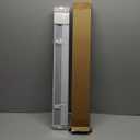 Aluminum Mini Blinds for Indoor Windows Cordless 1In No Holes 100% Privacy Protection L-Shaped Slats Room Darkening Horizontal Window Blinds for Office,Home, White, 23" W x 64" H