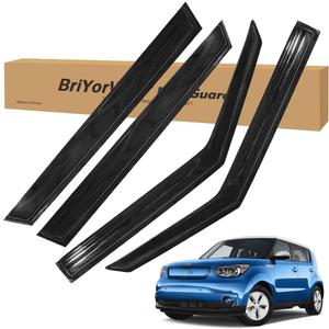Vent Shades Rain Guards for Kia Soul 2014 2015 2016 2017 2018 2019 Accessories, for Kia Soul Window Deflectors Window Visors