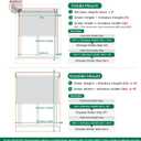Allesin Motorized Blinds with Remote | Automatic Blackout Roller Shades, Easy Install & Smart Control Electric Blinds for Home Office, Living Room (Gray 28" W x 72" H)