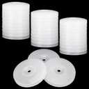 Marsui 500pcs Plastic Cap Washers Use with Nails or Screws Cap Washer 1-1/8'' Flat for Hanging Holiday Light Decor Installing Roofing Felt Rigid Board Insulation House Wrap