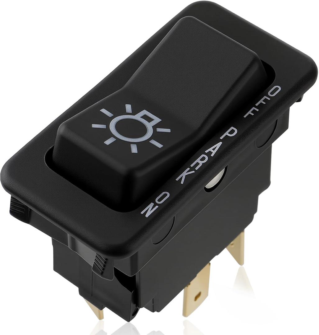 GoaMotors 1661234C1 Headlight Rocker Switch 3 Position 5 Pin Compatible with IHC International 14 16 1652 25 2600 30 34 Headlamp Switch Replace 1661234C2 1661234C3 8941K535