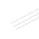 uxcell Acrylic Round Rod, 1/ 8 inch Dia 20 inch Length, Transparent Clear Plastic Round Rod, Solid PMMA Bar 3pcs