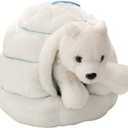 Wild Republic Polar Bear Plush, Stuffed Animal Toy, Gifts for Kids, Polar Igloo, 6 Inches