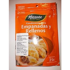Alicante Especias y Condimentos (Condimento para Empanadas, 25 gr.) - PACK of 2.